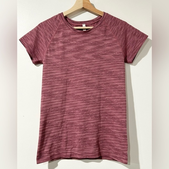 Athleta Momentum Spacedye Tee in Eros Pink M - Picture 2 of 4